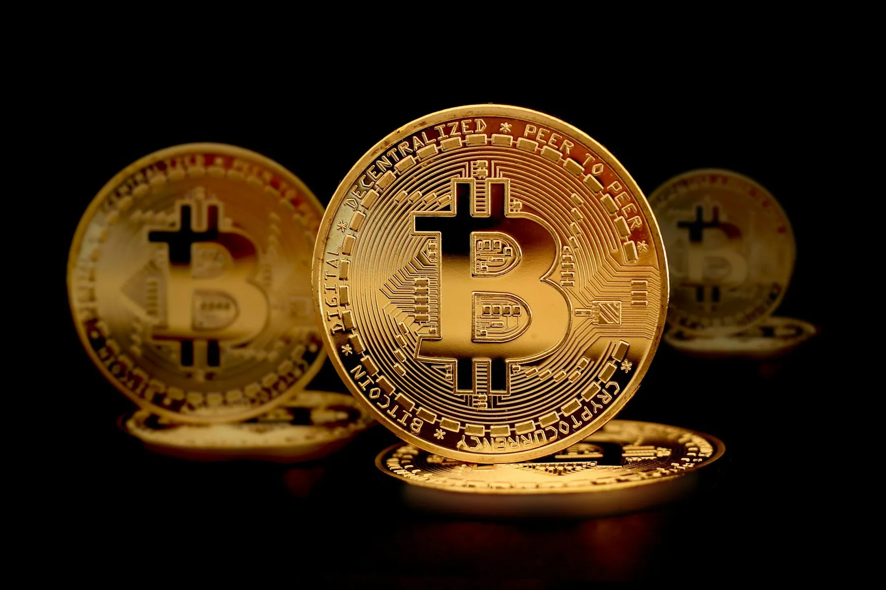 Bitcoin coin cryptocurrency background